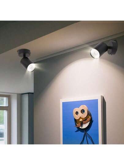 85 265V LED Recessed Ceiling Lights, Indoor ative Wand Lamps, Spotlights GU10/GX53 Bulb Holders, Single Head Replaceable Lamps Living Room, Kitchen, Closet, Hallway, Bedroom, Entrance, Shops, Galleries, Showrooms view 10