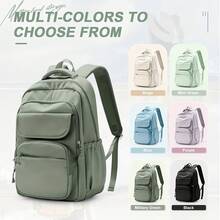 School Backpack Middle School Bag Lightweight Travel Backpack College Laptop Bag Work Daypack - Army Green - View 1
