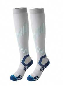 1 Pair Thick Winter Ski Socks, Sports Socks, Tall Socks, Casual Socks, Yoga Socks, Durable For Leisure, Outdoor Sports, Hiking, Skiing