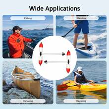 Marine Boat Kayak Canoe PVC Outrigger Arms Stabilizer System Fishing - Red - View 4