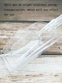 1/3 piezas Pala de hielo de plástico, cucharón multiusos para hielo, azúcar y alimentos, cucharón fácil de usar para máquina de hielo, bar, fiesta, boda, comida para mascotas - Duradero, ligero, ahorra espacio