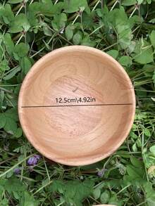 1个橡胶木沙拉/混合/水果碗