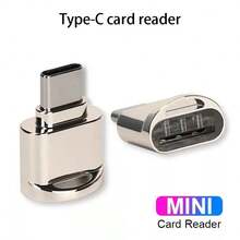 huaxunyuan Compact Mini USB-C Memory Card Reader With OTG Function, Stylish Metal Finish, Key Ring Accessory, Compatible With Laptops, Tablets, Smartphones – Perfect Phone & Camera Accessories, Travel Essentials, Portable Card Reader For Digital Cameras - Multicolor - View 3
