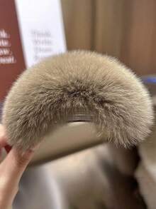 1pc Women's Hair Clip, Cute Fluffy Twist Hair Claw, Suitable For Daily Wear, Outdoor, Home And Various Occasions, Claw Clips, Hair Claws, Clips For Hair, Hair Slide, Hair Barrettes, Winter Accessories