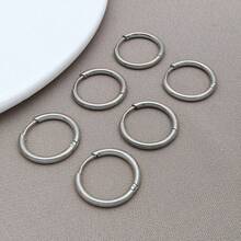 6pcs Surgical Stainless Steel Small Hoop Earrings Lightweight Hypoallergenic Tiny Small Hoops For Girls Men Earrings Cartilage 12/14/16/18/20mm - Multicolor - View 10