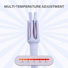 Ferro de Ondular Automático com 3 Configurações de Calor, Rotação de 360°, Adequado para Penteados: Ondas Pequenas, Ondas Grandes, Volume