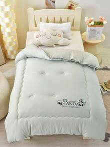 1pc Children/Infant Blanket, Premium Handmade Embossed Design, Soft, Breathable, Warm & Comfortable Children's Blanket, Animal Pattern Design, Best Gift For Infants & Children, Suitable For 10°-30°C