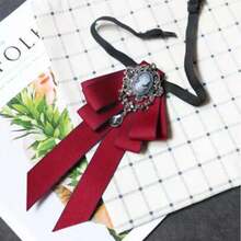 1pc-Elegant Bow Tie, Suitable For Both Men And Women - Elastic Design, Easy To Wear, Perfect For Weddings, Parties And Daily Wear. Bow Style, Wedding Accessories/Fashionable Bow/Fabric Tie