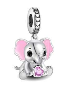 1 pieza Encantadora y de moda Charm Bead de la serie de cachorros para mascotas, apta para pulseras y brazaletes de mujer, manualidades de joyería DIY y combinación con atuendos diarios, decoración de joyería para niñas