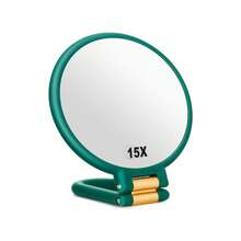 15x Magnifying Mirror, Travel Hand Mirrors With Handle, Double Side Handheld Mirror With 1x & 15x