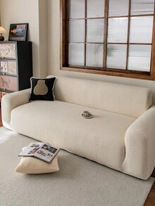 1 bộ bọc ghế sofa 3D màu be lãng mạn mùa cưới, chất liệu vải chenille đa chức năng, bảo vệ toàn bộ ghế sofa, trang trí ngày lễ, bọc ghế sofa liền mảnh co giãn, phù hợp với ghế sofa 1/2/3/4 chỗ ngồi. - Màu be - Xem 5