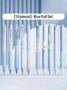 5/10 Pcs Fashionable Retractable Neutral Pens, 0.5mm Fine Point, Black Ink, Quick Dry No Bleed, Smooth Writing Pen, Aesthetic Pens For Writing Drawing Journaling Note Taking, Gifts Suitable For Exams, Office Work & Stationery Back To School