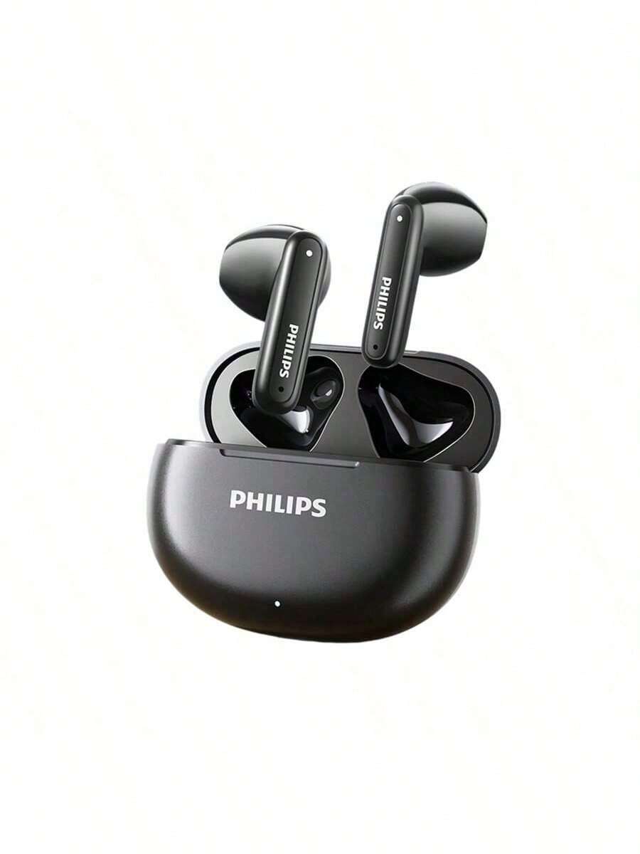 PHILIPS TAT1199 Clear Voice, Noise Reduction, Ultra-Fast Charging, Long Battery Life, Waterproof And Sweatproof For Outdoor Sports, Fast Transmission, Strong Anti-Interference Ability, Black - Black - View 1