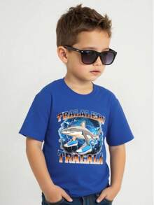 Young Boys T-Shirts - Royal Blue - View 3