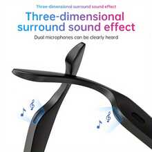 AI Translation Smart Glasses With Wireless Calling, Wireless, USB Charging, Built-In Mic/ Speaker, UV-Polarized Lens - Compatible With 140 Languages - Long Battery Life, High Quality - For Travel, Outdoor, Office - Birthday/ Christmas Gifts For Men & Women - Sleek Black Frames, Handsfree Calling, Stylish Wearable Tech, Highquality Audio, Hifi Sound Quality, Business Professionals, Best For Christmas - Upgrade AI Translation - View 6
