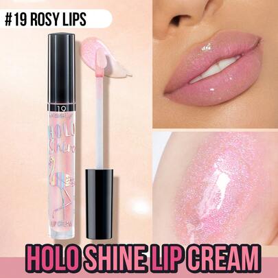  MISSLYN-HOLO SHINE Lip Gloss, Long-Lasting Shimmer, Sparkling Diamond Luster, Brand Makeup, Face Painting Cosmetics, Suitable For Women And Girls, Perfect For Winter, Y2K Style, Fashion , Suitable For Birthday, Valentine's Day, Party, New Year And Other Occasions, Best Gift Choice, Vegan And Cruelty-Free
