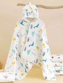 1 st mjuk badrock med huva för spädbarn, bärbar handduk 65*135 cm - Multifärgad - Visa 8