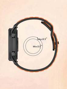 Dây đeo đồng hồ silicon 20mm/22mm tương thích với Samsung Galaxy Watch 7 FE 6 5 4 40mm 44mm / Samsung Watch 5 Pro 45 44mm / Samsung Watch 6 43mm / Samsung Watch 4 Classic 46mm, Dây đeo silicon chống nước, chống mồ hôi, thích hợp cho nam và nữ, thích hợp cho đồng hồ , đồng hồ, đồng hồ Garmin, màu đen và cam - Nhiều màu - Xem 5