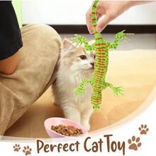Juguetes de catnip con forma de lagarto, resistentes a la masticación y mordeduras, para gatos de interior, que ayudan a limpiar los dientes y son interactivos y divertidos, un regalo ideal para gatos en Halloween