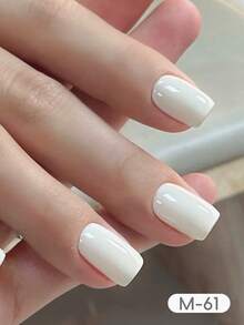 XEIJAYI 1支装 15ml 白色指甲油，无香型高光泽UV LED指甲油，无香纯黑法式美甲沙龙DIY美甲 - 白色 - 查看 6