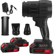 Soplador De Secado De Turbina Inalámbrico Con 3 Toberas,portátil compacto,alta potencia,multiuso,batería duradera,fácil manejo - Tipo de Enchufe A USA (110-127V) - Ver 1