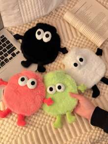 可爱的煤球热水袋，热水袋带软套 - 经典热水袋，用于缓解疼痛、颈部和肩部、脚部保暖、缓解痛经、冬季冷热疗法 - 彩色 - 查看 13