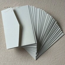 25pcs Tri-Fold Pocket Wedding Invitation Cards With Envelopes, Simple Invitation Cards For Engagement, Christening, DIY Invitations, 5*7 Inch Invitations, Pocket Invitations, Customized Invitations, Christmas Cards - Ivory - View 11