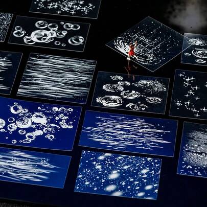 20 Blatt/Tüte Aufkleber, Natural Collection Serie, zarte wellenförmige Natur-Element-Themen PET Landschaftsaufkleber, Scrapbooking Zubehör, Notizbuch Accessoires, dekorative Fotorahmen, Computer- und Handyhüllen, Wassergläser, Zeitschriften, Federmäppchen, Büro-Deko-Aufkleber, Rückkehr-zur-Schule-Saison Aufkleber, Schulmaterial