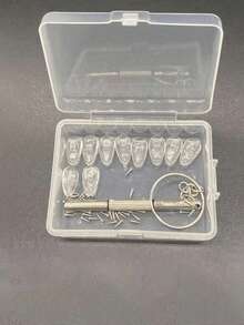 10/20 件套眼镜鼻托（含螺丝刀和螺丝），柔软硅胶眼镜防滑鼻托，螺丝更换和维修工具