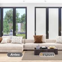 KingnetStore – Privacy Window Film – Transparent Film Without Adhesive, Static Cling, UV-Resistant, Decorative, Opaque, For Windows In Bathroom, Kitchen, Office, Bedroom – Width 140 Cm - Ancho 140cm - 查看 10