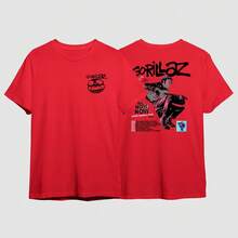 Cartoon Rock Tour The Now North America Tour Band T-Shirt Unisex Plus Size 2025 - Đỏ - Xem 1