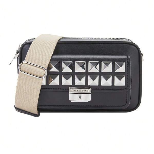 Michael Kors Bolso bandolera con remaches negros Bradshaw de Michael Kors para mujer 32H1S2BC2T 001