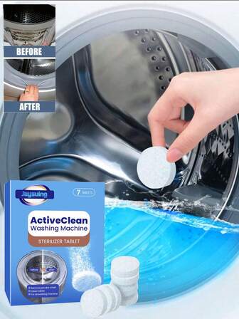 Çamaşır Makinesi Temizleyici ve Kireç Çözücü, Önden Yüklemeli ve Üstten Yüklemeli Çamaşır Makineleri İçin Derinlemesine Temizleme Tabletleri, Tambur ve Contaları Temizler, Çamaşır Odası Temizlik Malzemeleri, Temizlik Araçları, Daire ve Yurt Malzemeleri