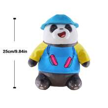 1pc We Bare Bears Plush Cartoon Character Soft Doll Autumn Outing Series Bear Great Gift For Birthday, Couple, Best Friends, Christmas, Holidays, Party, Cute - Multicolor - View 9