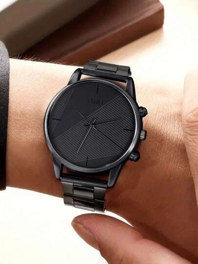 Watches Pc Business Industrial Round Dial Quartz Horloge Perfect Everyday Wear, Birthday s, Parties, Holiday Gatherings, As The Ideal Yourself Or Friends Boxes Not Included view 3