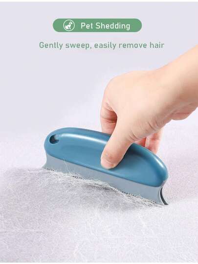 1 pièce Brosse à poils d'animaux de compagnie, brosse à peluches de vêtements, brosse de toilettage pour animaux de compagnie