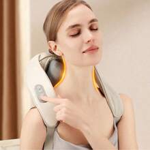 New Massage Ring Massage Shawl, Oblique Muscle Neck Massager With Kneading, Heating, Electric Massage For Neck - Multicolor - View 7