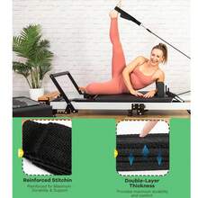 2PCS Comfortable Enhanced Thickness Pilates Double Loop Strap - D-Ring Strap For Home Gym & Yoga Workout Accessories - one-size - View 7