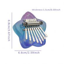 Mini Kalimba Piano de Pulgar de 8 Teclas, Piano de Dedo Portátil, Regalos para Fiestas, Regalos de Navidad