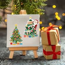 6pcs/12pcs Christmas Puzzle Stickers, Christmas Tree, Reindeer, Santa Claus, Christmas Stockings Stickers, DIY Dress-Up Stickers, Birthday Gifts, Holiday Gifts, Decorative Stickers, Homemade Craft Stickers