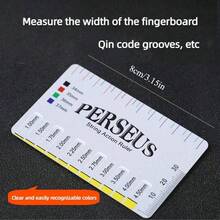 吉他弦距尺、PVC乐器测量尺、电吉他配件、古典贝斯测量工具、不锈钢弦规、琴颈尺 - 彩色 - 查看 7