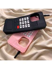 Funda de teléfono de silicona retro única y personalizada compatible con iPhone 14 Pro Max, 13, 12, 11, 16, 15 Pro/Pro Max, 14/15/16 Plus, funda protectora divertida, regalo unisex para familiares y amigos - Negro - Ver 4