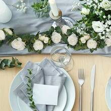 2/1pc, 200cm/78.74in, Silk Rose Vine Wreath, Artificial Floral Wreath, Fake Rose Wreath, Suitable For Spring/Summer Decor, Mother's Day, Wedding Floral Table, Cabinet, Desk, Room Decor, Home Decor, Staircase Decor