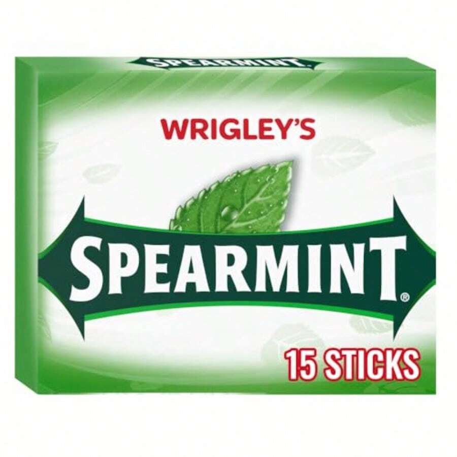 TLL Wrigley's Spearmint Gum 15Stick Slim Packs Pack Of 20 2574 - như hình ảnh - Xem 1