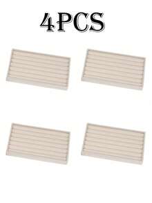 4 sztuki/zestaw składanych tacek na biżuterię, organizer z aksamitnej siatki, pudełko na biżuterię w wielu rozmiarach, odpowiednie na kolczyki, naszyjniki, bransoletki, pierścionki, idealne do domu, sypialni, akademika, biura, na jesień, na powrót do szkoły, jako prezent świąteczny, na Boże Narodzenie, Święto Dziękczynienia, utrzymuje biżuterię w porządku i ułatwia jej dostęp, elegancki design, idealne dla kobiet, nastolatek, dziewcząt, idealne do codziennej organizacji i wręczania świątecznych prezentów. - Wielokolorowe - Zobacz 15