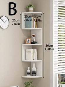 1 chiếc kệ góc nhiều tầng, kệ góc treo tường, giá đựng đồ gắn tường, kệ treo tường nhiều tầng dễ lắp ráp, thích hợp cho phòng ngủ, phòng tắm, nhà bếp, văn phòng, phòng khách, kệ sách. - Nhiều màu - Xem 12