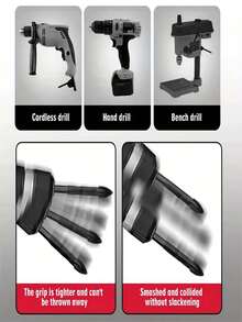 5 piezas Brocas de punta de lanza en forma de cruz - Herramientas de perforación universales de alta eficiencia, brocas de reafilado cruzado con vástago hexagonal para vidrio/cerámica/herramientas eléctricas de carpintería, repuestos para bricolaje/profesionales/talleres - Accesorios antioxidantes de carburo, resistentes al desgaste, sin astillas en azulejos, anti-quemaduras, ahorro de tiempo - 3/4/5/6/8 mm.