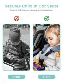 1PC/2PCS Universal Seat Chest Harness Clip - Anti EscapeBaby & Kids Seat Safety Buckle Lock, Adjustable Guard For Strollers & Car Seats