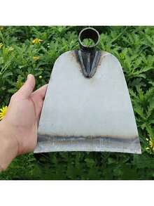 Pelle en acier au manganèse de grande taille pour le désherbage, le jardinage et la plantation de légumes, outil pour pelleter la neige sans manche en bois - idéal pour la maison, la construction extérieure et l'agriculture