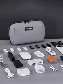 Wholesale Portable Travel Organizer Bag For Cables, Power Bank, Earphones, Cosmetics, Digital Accessories Travel Essentials Charger Case Digital Camera Accessories Cable Organizer Electronic Organizer Storage Bag Waterproof For Travel For Tech For Women For Men